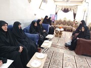 دیدار طلاب و کادر حوزه علمیه فاطمیه الیگودرز با خانواده شهید جنگ رمضان، سید ابراهیم موسویان
