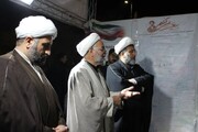تصاویر/ بازدید مسئول مواکب مرکز مدیریت حوزه علمیه خواهران از موکب مدرسه علمیه نرجسیه سیرجان و فاطمه الزهرا البتول (س) کشکوئیه