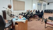 برگزاری دوره فشرده آموزش فنون نظامی ویژه کادر ستادی حوزه علمیه خواهران استان یزد