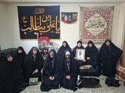 دیدار طلاب و کادر مدرسه علمیه کوثر صفادشت با خانواده‌های دو شهید جنگ رمضان