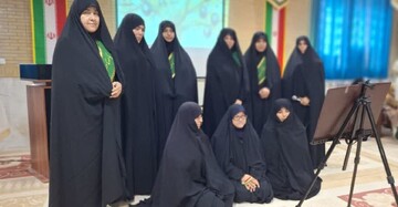 تصایر/ مراسم تجلیل از اساتید حوزه علمیه خواهران در کنگان